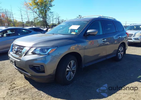2017 Nissan Pathfinder Sl из США, поврежденный, VIN 5N1DR2MM6HC629302